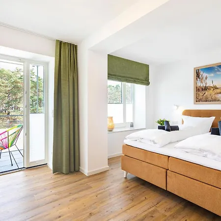 Prora - Exklusive Maisonette Wohnung in den Duenen mit Balkon, Terrasse und Waschmaschine - HAPPY